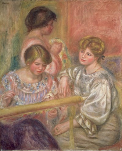 Embroiderers, c.1904 by Pierre Auguste Renoir